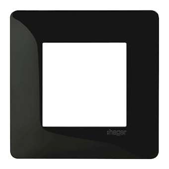 Essensya Plaque 1 poste Noire|Hager-HAGWE401N