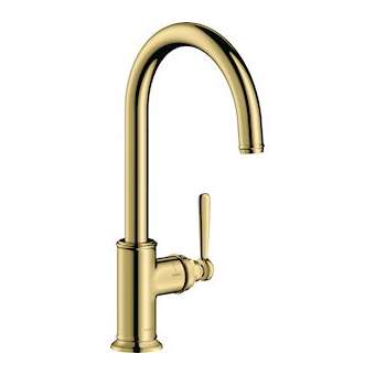 Mitigeur cuisine laiton poli|Hansgrohe-HA316580930