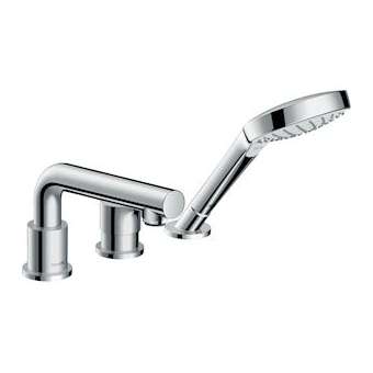 Set de finition mitigeur 3 trous 200mm pour montage sur bord de baignoire chromé|Hansgrohe-HA372416000