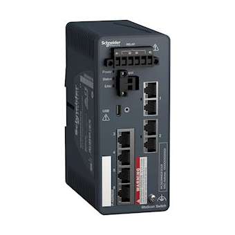 Modicon Switch administré - 4 ports cuivre & 2 ports fibre multimode|Schneider Electric-SCHMCSESM063F2CU0