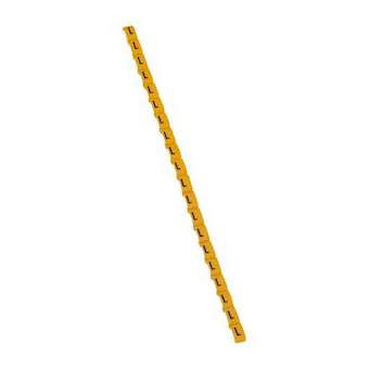 Repère Duplix lettre majuscule L noire sur fond jaune|Legrand-LEG038421