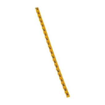 Repère Duplix lettre majuscule G noire sur fond jaune|Legrand-LEG038416