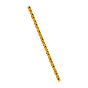 Repère Duplix lettre majuscule I noire sur fond jaune|Legrand-LEG038418