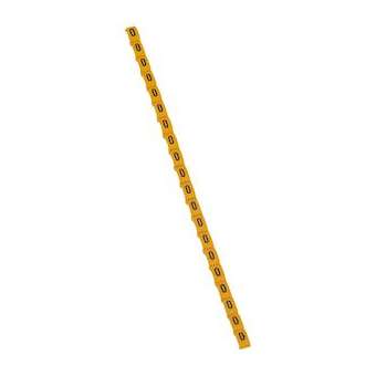 Repère Duplix lettre majuscule O noire sur fond jaune|Legrand-LEG038424