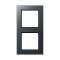 Cadre 2 postes / Acréation Anthracite|Jung france-IUNAC582BFANM