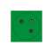 Prise de courant 2P+T Surface Mosaic Link raccordement latéral 2 modules - vert|Legrand-LEG077160L