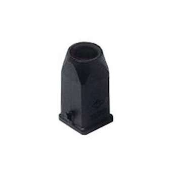 Capot plastique noir sortie verticale M20 gabarit 21.21|Ilme-IL1MKVN20