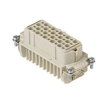 Insert femelle à sertir 40P+T 10A 250V gabarit 77.27|Ilme-IL1CDF40