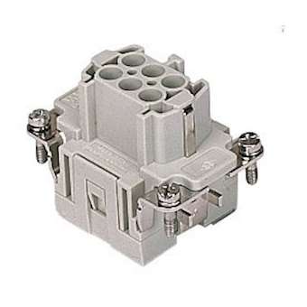 Insert femelle à sertir 6P+T 16A 500V gabarit 44.27|Ilme-IL1CCEF06