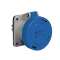 Socle droit 220V 16A 3P+T+N IP67