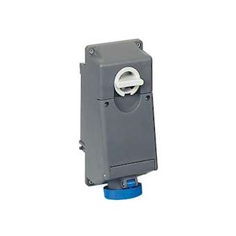 Prise avec inter. de verrouillage 2P+T 16A 100/130v IP66/67 sans boitier|Ilme-IL1TM1643SSP