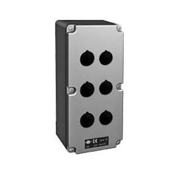 Boîte aluminium 92x205x86 6 trous diam.22 avec 1 entrée de câble M25|Ilme-IL1A2M0920.06
