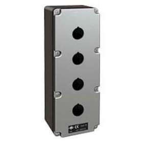 Boîte aluminium 92x257x86 4 trous diam.22 avec 1 entrée de câble M25|Ilme-IL1A2M0925.04