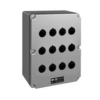 Boîte aluminium 12 trous diam.22 avec 1 entrée de câble M32|Ilme-IL1A2M1520.12