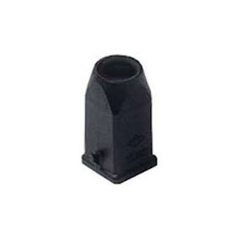 Capot plastique noir sortie verticale gabarit 21.21 - PG11|Ilme-IL1CK03VNS
