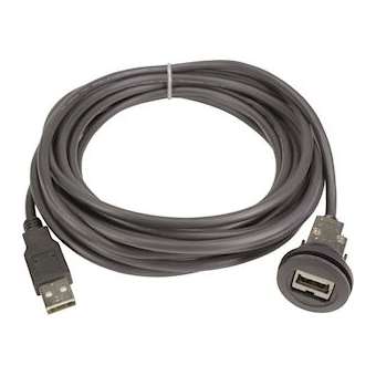4ar-port USB 2.0 A-A PFT black 0,5m|Harting-HRG09454521960