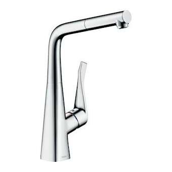 Mitigeur de cuisine 320, avec douchette extractible 1 jet chromé|Hansgrohe-HA314821000
