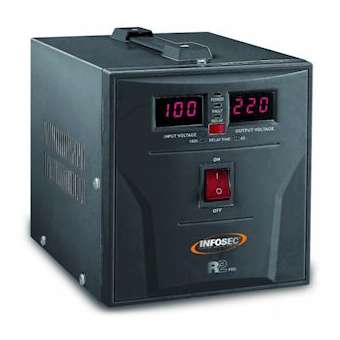 R2 PRO 2000 Régulateur de tension 2000 VA 2 prises FR/SCHUKO|Infosec communication-IN8R2PRO2000