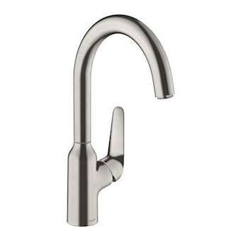 Mitigeur de cuisine 220, 1 jet aspect acier inox|Hansgrohe-HA371802800