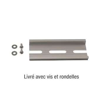 Rail DIN 80 mm pour boîtiers SBWP (avec vis de fixation)|-IZYDR80WPB