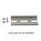 Rail DIN 80 mm pour boîtiers SBWP (avec vis de fixation)|-IZYDR80WPB
