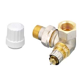 RA-IN 15 corps de robinet à Kv réglable, 1/2' angle à gauche du radiateur|Danfoss-DFS013G6574