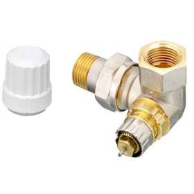 RA-IN 15 corps de robinet à Kv réglable, 1/2' angle à gauche du radiateur|Danfoss-DFS013G6574