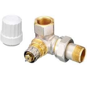 RA-IN 15 corps de robinet à Kv réglable, 1/2' angle à droite du radiateur|Danfoss-DFS013G6573