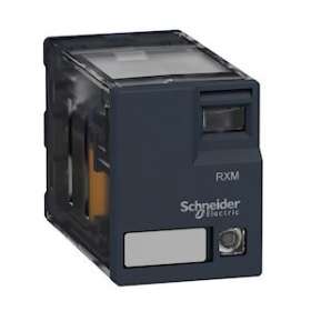 Zelio Relay RXM - relais miniature - embrochable - DEL - 4OF - 12A - 24VDC|Schneider Electric-SCHRXM4AB3BD