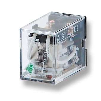 Relais industriel embrochable 4rt 10a 100vca|Omron electronics-OMRLY4N110-120VAC