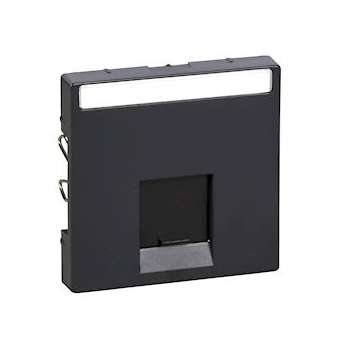 Enjoliveur M-Plan pour prise RJ45 simple, anthracite|Schneider Electric-SCHMTN465814