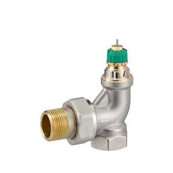 RA-DV robinet autoéquilbrant DN 20, equerre NF, 3/4' plage 20 à 125l/h Dp max 0,|Danfoss-DFS013G7715