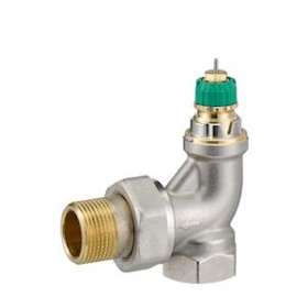 RA-DV robinet autoéquilbrant DN 20, equerre NF, 3/4' plage 20 à 125l/h Dp max 0,|Danfoss-DFS013G7715