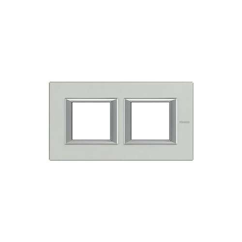 Plaque rectangulaire - Bticino Axolute - 2 modules - Pierre