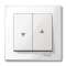 Merten M-Plan - enjoliveur pour cde double volets-roulants - blanc pol. brill.|Schneider Electric-SCHMTN432419
