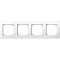 System M - Plaque quad plan blanc br il|Schneider Electric-SCHMTN515419
