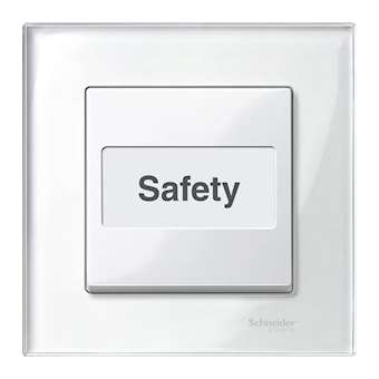 Merten M-Plan - enjoliv. porte-étiquette cmde simple d'éclairage - blanc bril.|Schneider Electric-SCHMTN432319