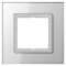 Cadre 1 poste / LS PLUS Verre Blanc