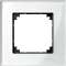 Merten M-Plan - plaque de finition - 1 poste - verre blanc