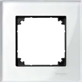 Merten M-Plan - plaque de finition - 1 poste - verre blanc|Schneider Electric-SCHMTN404119