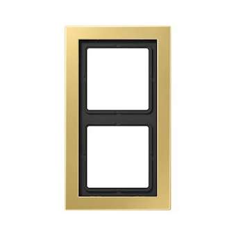 Cadre 2 postes LS Design / Laiton doré|Jung france-IUNMED2982C
