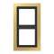 Cadre 2 postes LS Design / Laiton doré