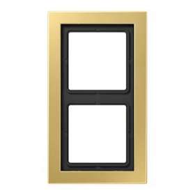 Cadre 2 postes LS Design / Laiton doré|Jung france-IUNMED2982C
