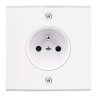 Façade CONFIDENCE LAITON BLANC MAT SIMPLE PC A VIS|Modelec-MD8190-413