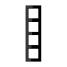 Cadre 4 postes / Acréation Noir|Jung france-IUNAC584SW