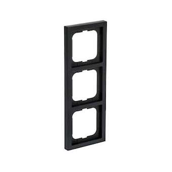 Cadre 3 Poussoirs Noir Mat|ABB-ABB586794