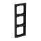 Cadre 3 Poussoirs Noir Mat