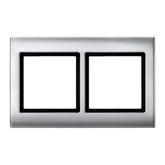 Aquadesign - plaque de finition standard - 2 postes - aluminium|Schneider Electric-SCHMTN400260