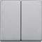 Enjoliveur M-Plan pour interrupteur double allumage, aluminium|Schneider Electric-SCHMTN433560