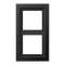 Cadre 2 postes / LS Design Titane Anthracite|Jung france-IUNALD2982AN